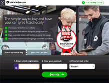 Tablet Screenshot of blackcircles.com